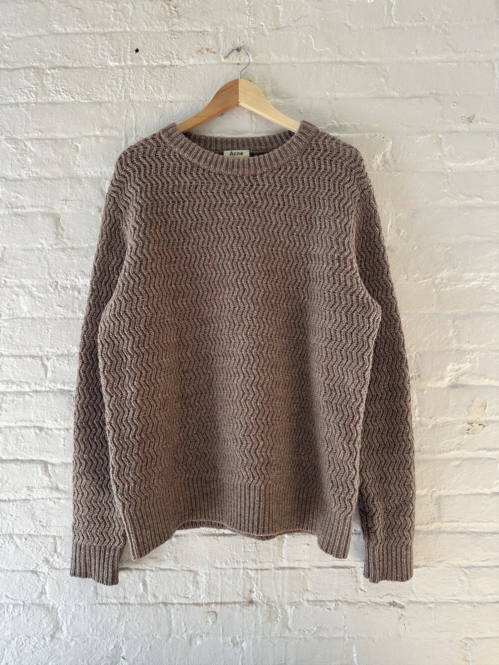 Acne Studios Zig Zag Wool Sweater